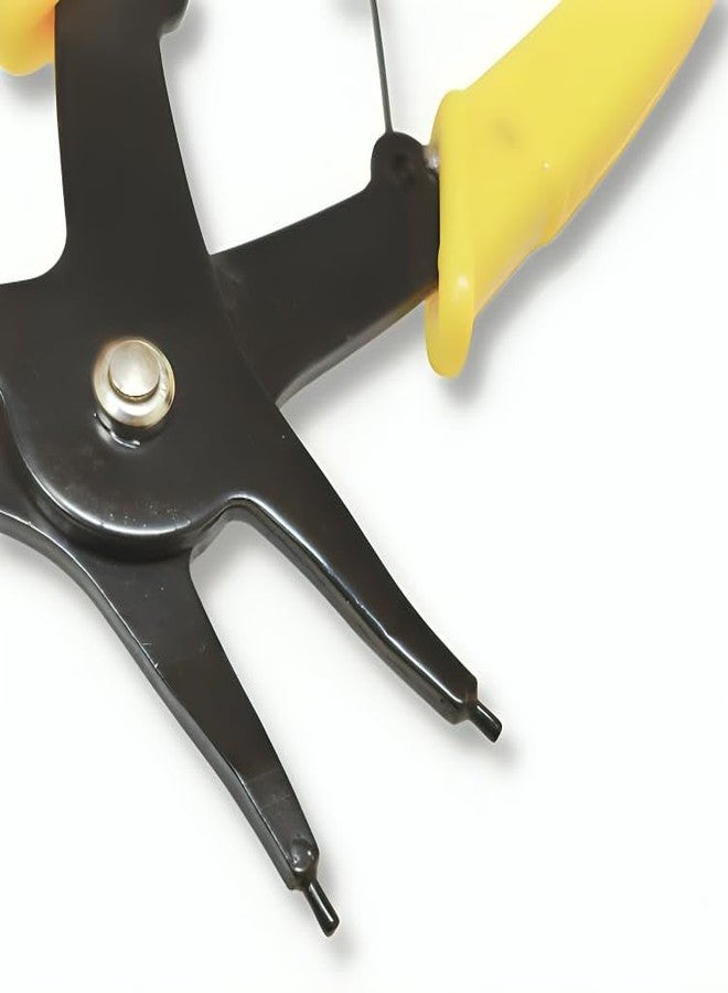 ziodic كماشة حلقات تثبيت متعددة الوظائف 2 في 1 من زيوديك، نوع رباعي الاتجاهات، كماشة حلقات تثبيت 7 بوصة، أداة يدوية متعددة الأغراض، سعة من 10 إلى 40 مم - Image 2